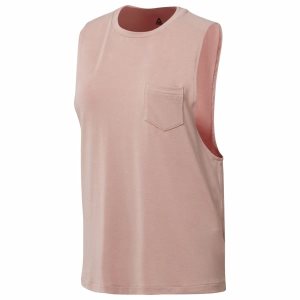 Reebok Nature X Muscle Muskelshirt Damen - Rosa - DE 340-PYJ